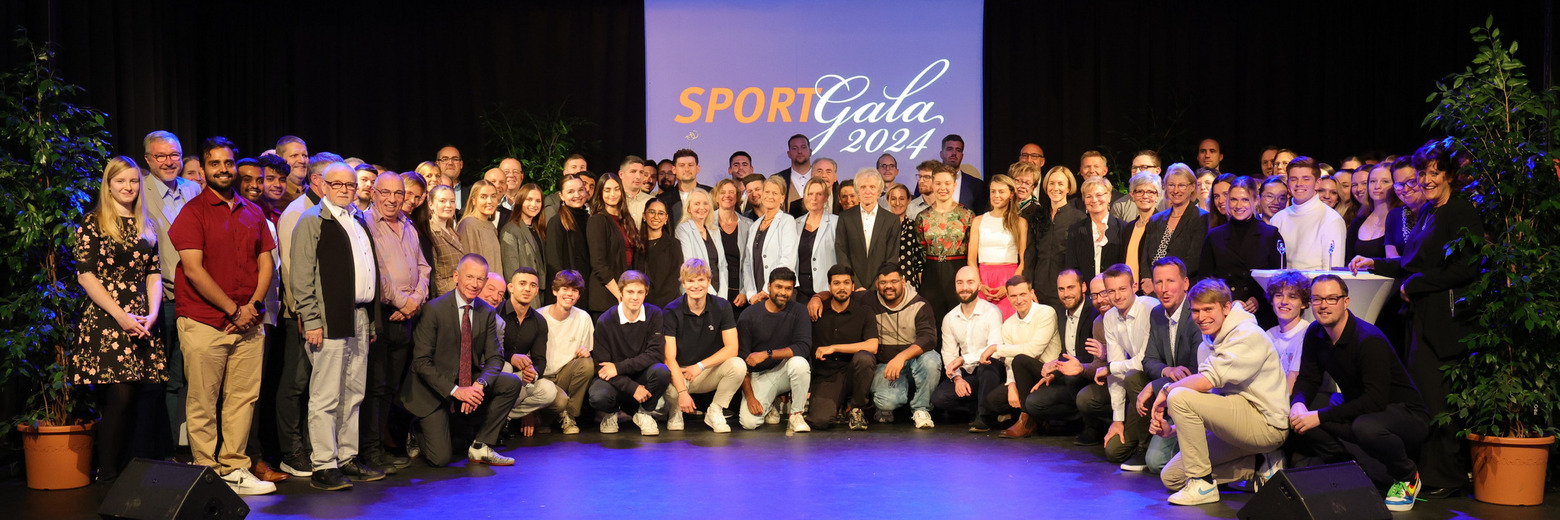 Sportler*innen an der Sportgala des Kreises Groß-Gerau